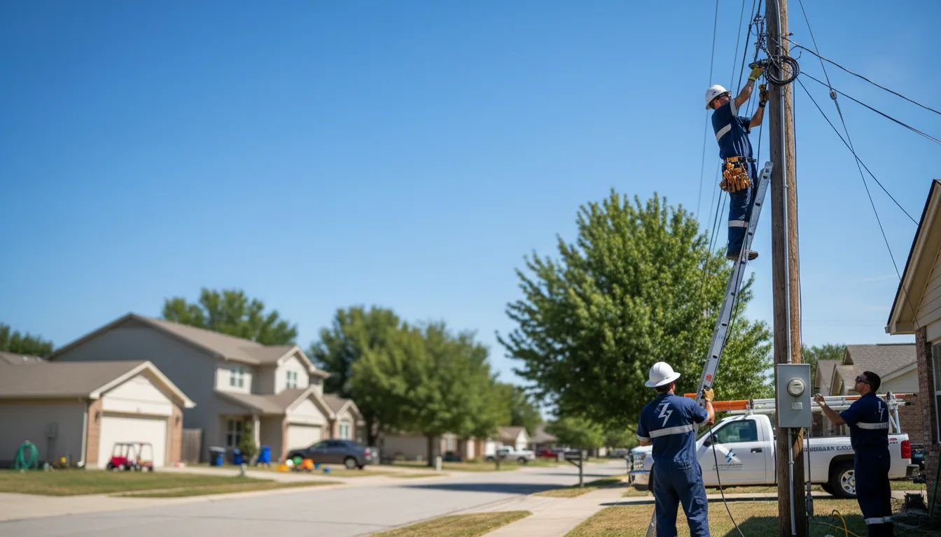 Residential electrician providing installation services in Helenville, WI